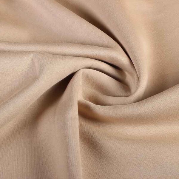 Tissu jogging sweat brossé beige