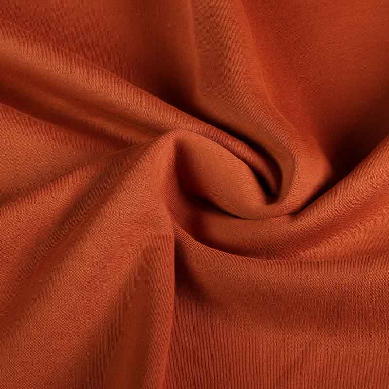 Tissu jogging sweat brossé cognac