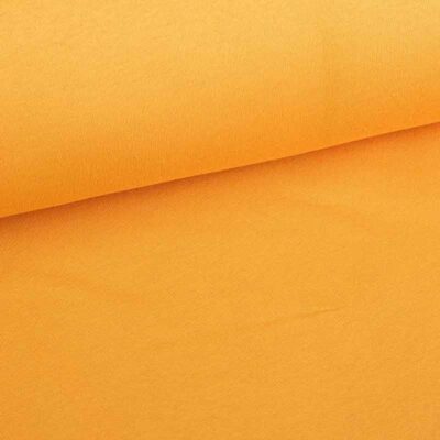 Tissu jogging sweat brossé ocre
