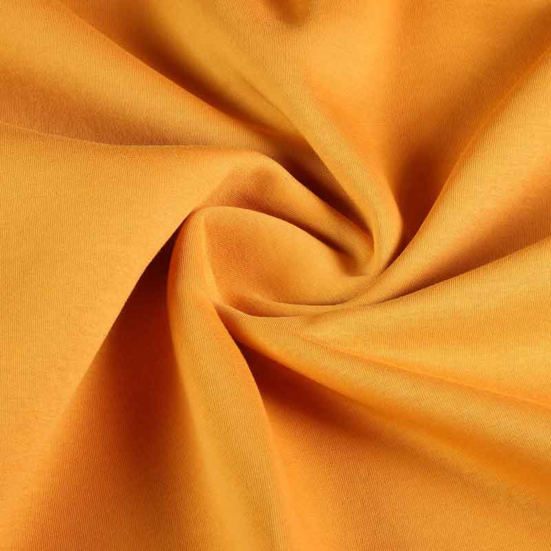 Tissu jogging sweat brossé ocre