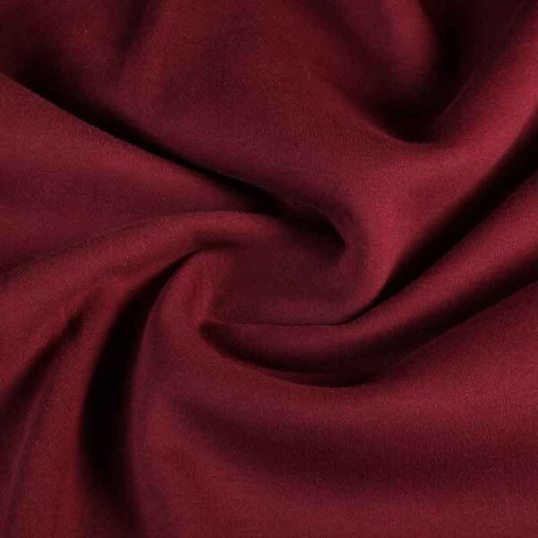 Tissu sweat jogging brossé rouge foncé
