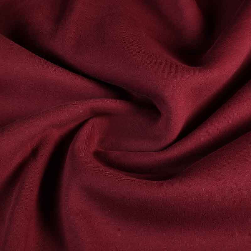 Tissu sweat jogging brossé rouge foncé