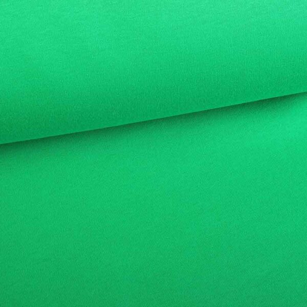 Tissu sweat jogging brossé vert