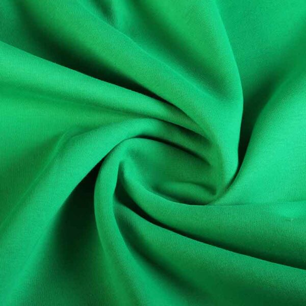 Tissu sweat jogging brossé vert