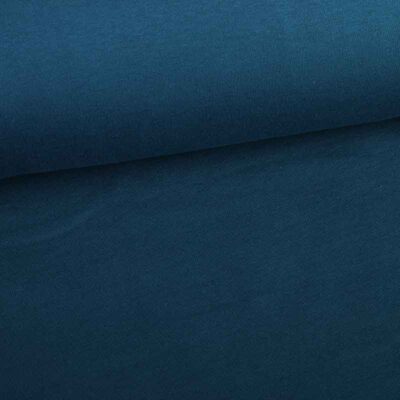 Tissu jogging sweat brossé pétrole