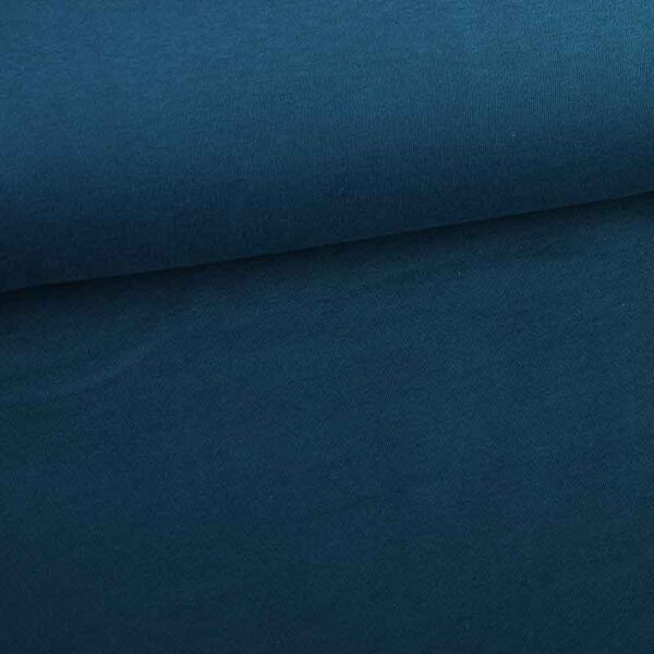 Tissu jogging sweat brossé pétrole