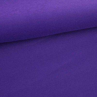 Tissu jogging sweat brossé violet