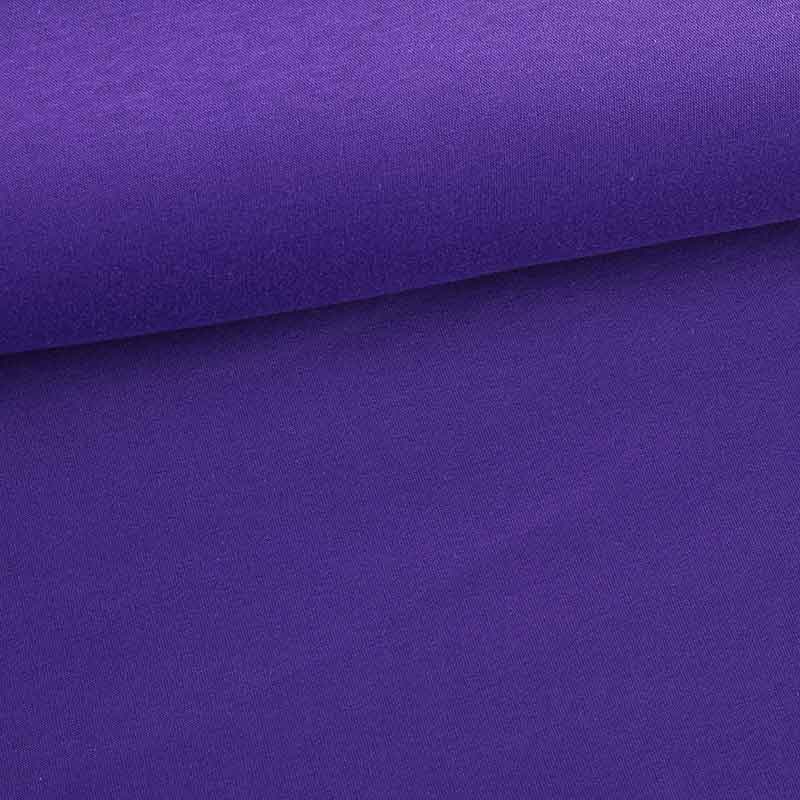 Tissu jogging sweat brossé violet