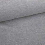 Jogging sweat stof gebrusht licht grijs melange