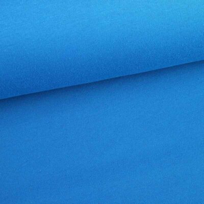 Tissu sweat jogging brossé turquoise
