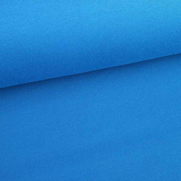 Tissu sweat jogging brossé turquoise