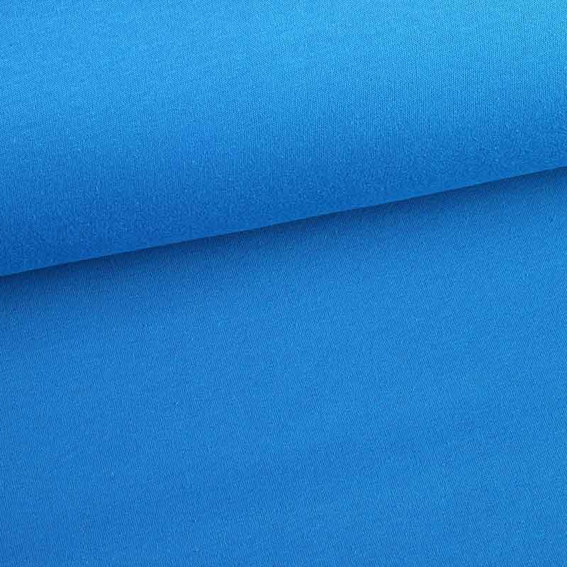 Tissu sweat jogging brossé turquoise