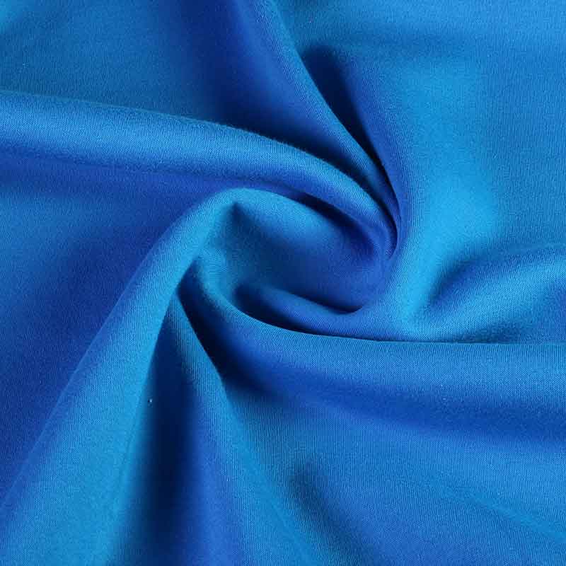 Tissu sweat jogging brossé turquoise