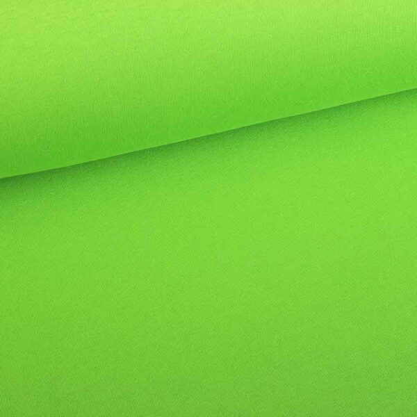Tissu sweat jogging brossé lime
