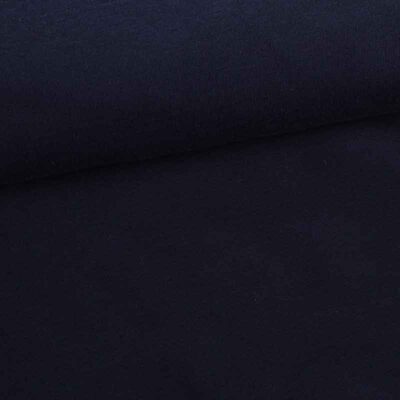 Tissu sweat jogging brossé bleu