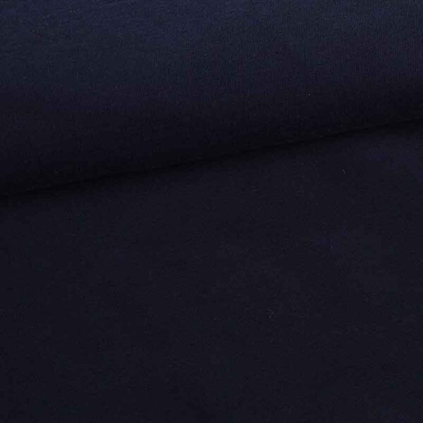 Tissu sweat jogging brossé bleu