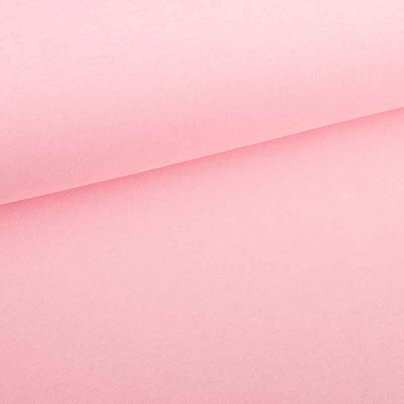 Tissu sweat jogging brossé rose