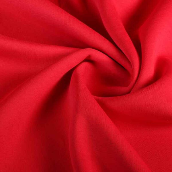 Tissu sweat jogging brossé rouge