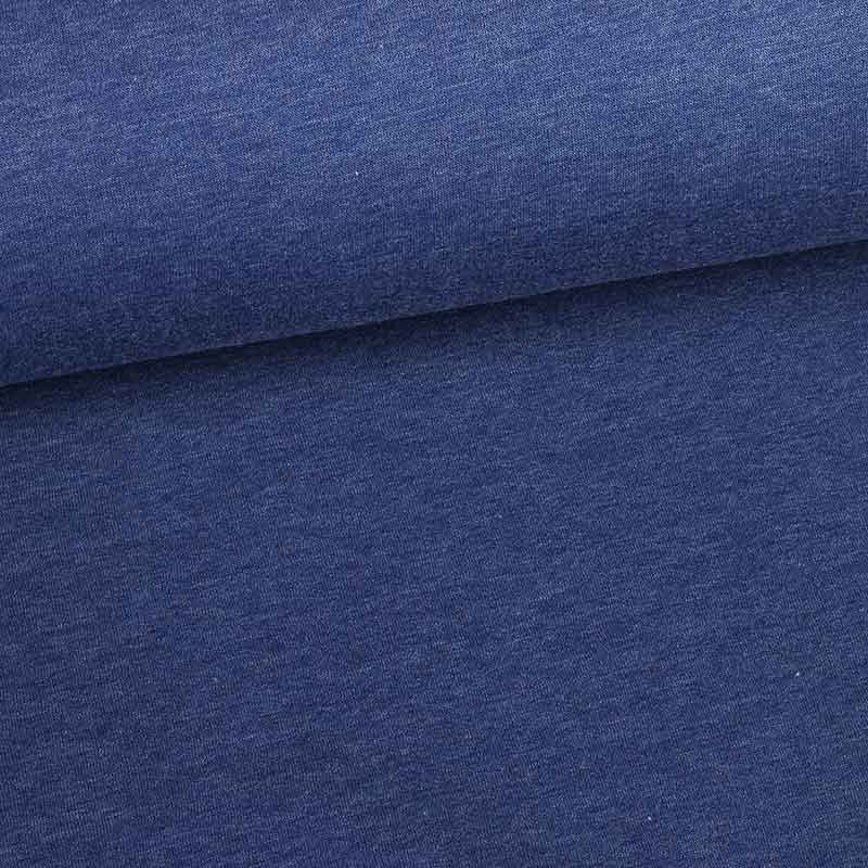 Tissu jogging sweat bleu jean foncé