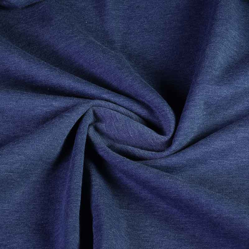 Tissu jogging sweat bleu jean foncé