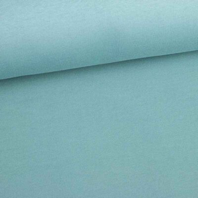Tissu sweat jogging brossé vert ancien