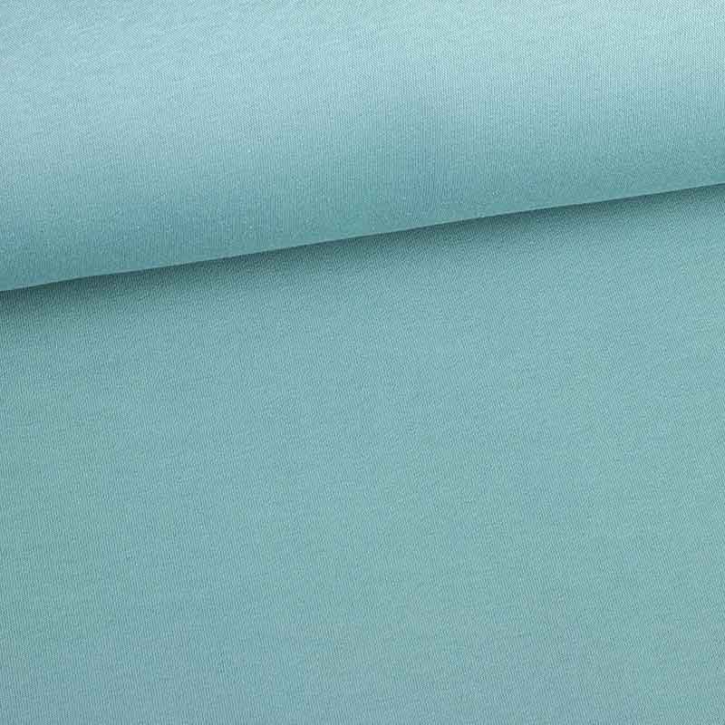 Tissu sweat jogging brossé vert ancien