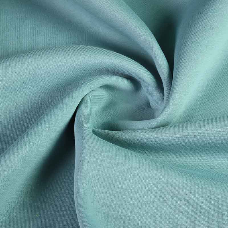 Tissu sweat jogging brossé vert ancien