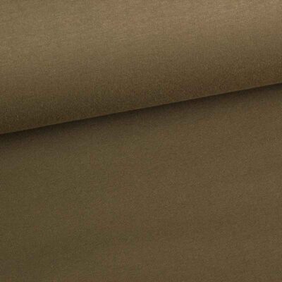 Tissu jogging sweat brossé army