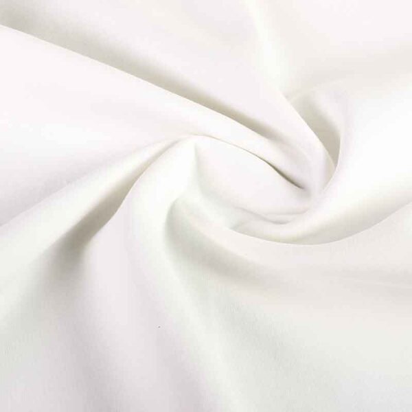 Tissu jogging sweat brossé écru