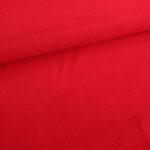 Fleece stof deluxe rood