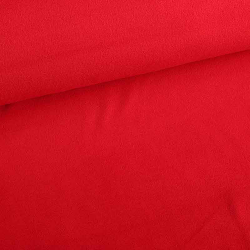 Tissu fleece deluxe rouge