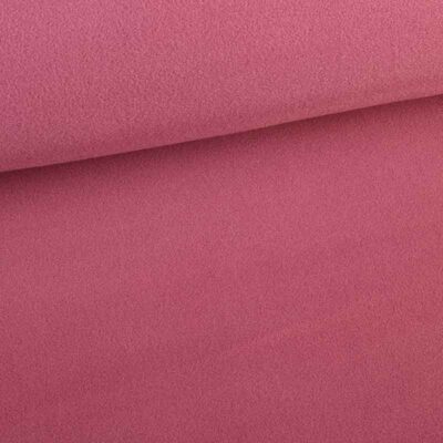 Tissu fleece deluxe rose poudré foncé