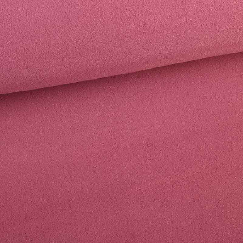 Tissu fleece deluxe rose poudré foncé