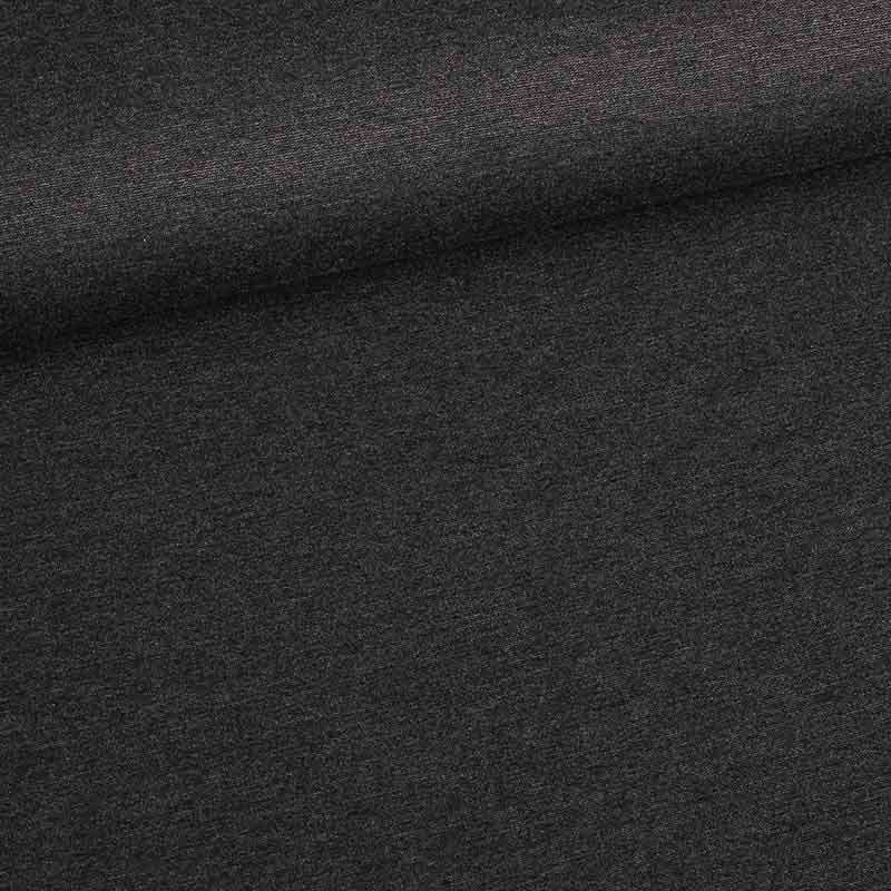 Tissu Punta di Roma deluxe anthracite chiné