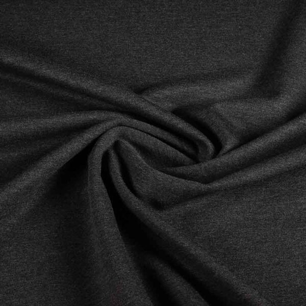 Tissu Punta di Roma deluxe anthracite chiné