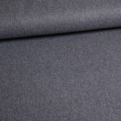 Tissu canvas gris foncé melange