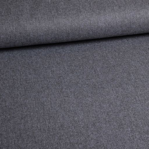 Tissu canvas gris foncé melange