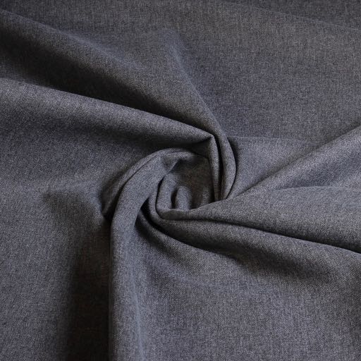Tissu canvas gris foncé melange