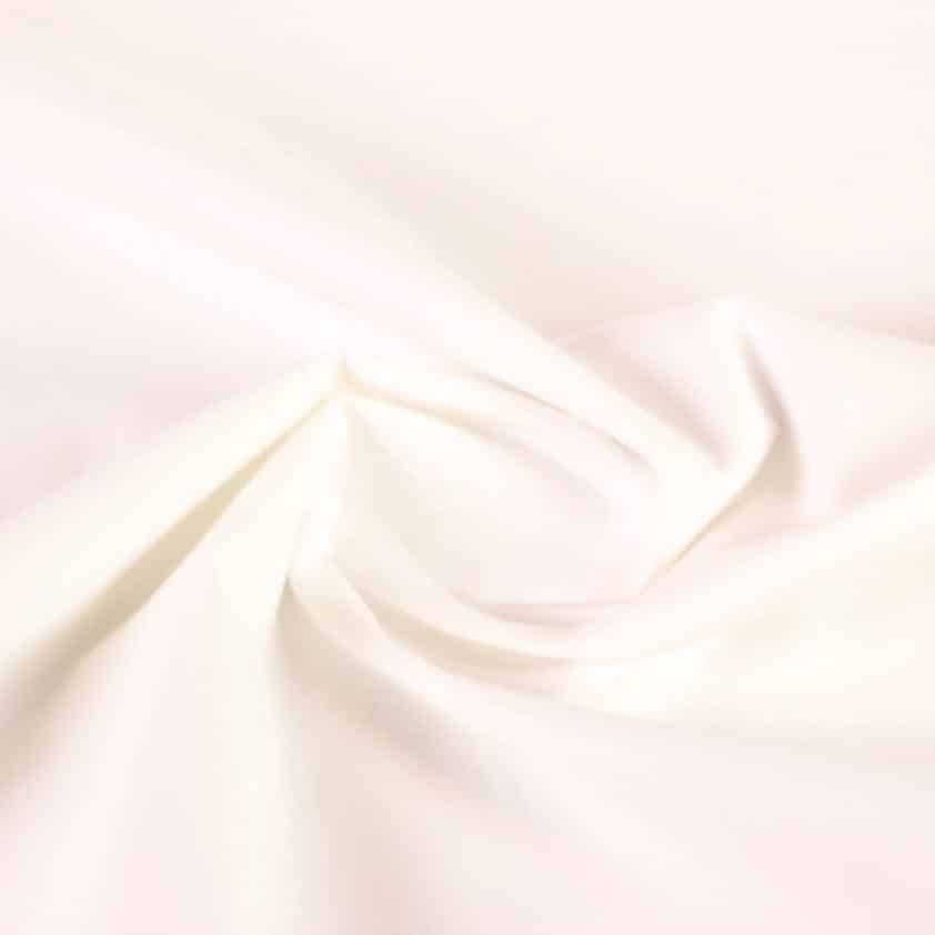 Tissu coton tissé blanc