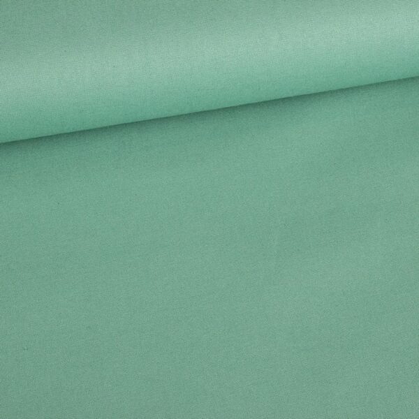 Tissu coton tissé vert ancien