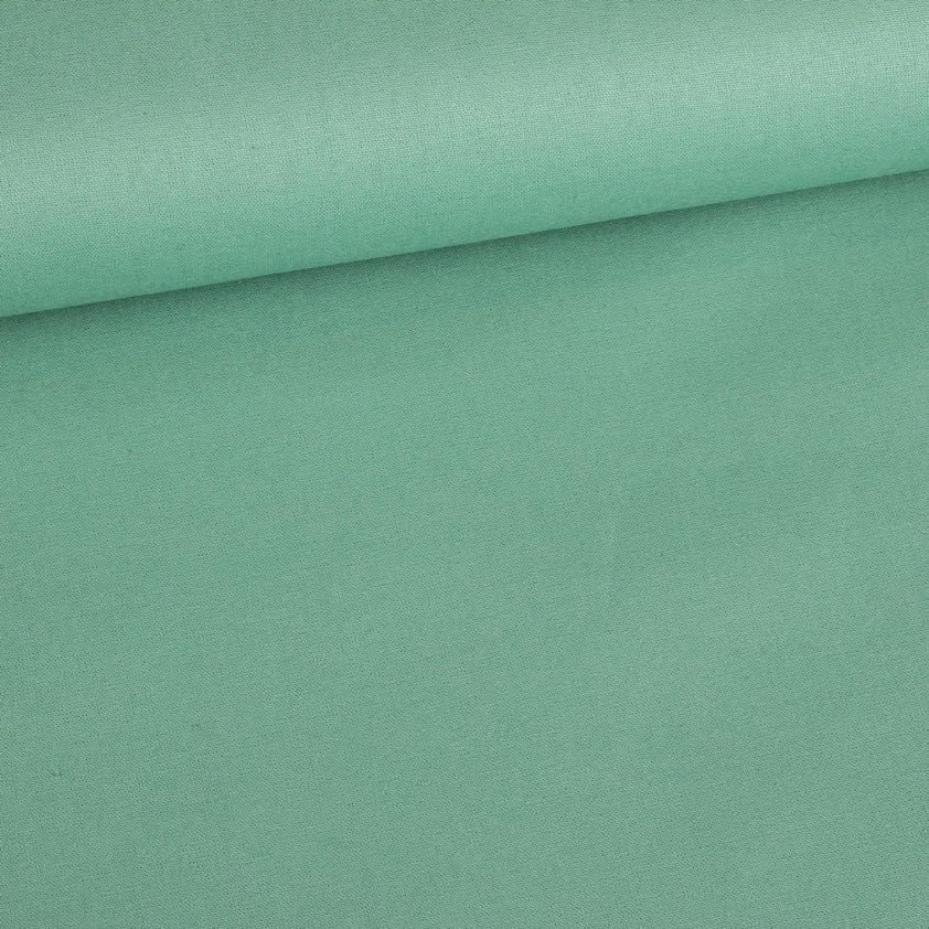 Tissu coton tissé vert ancien