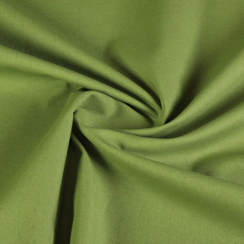 Tissu coton tissé kiwi vert