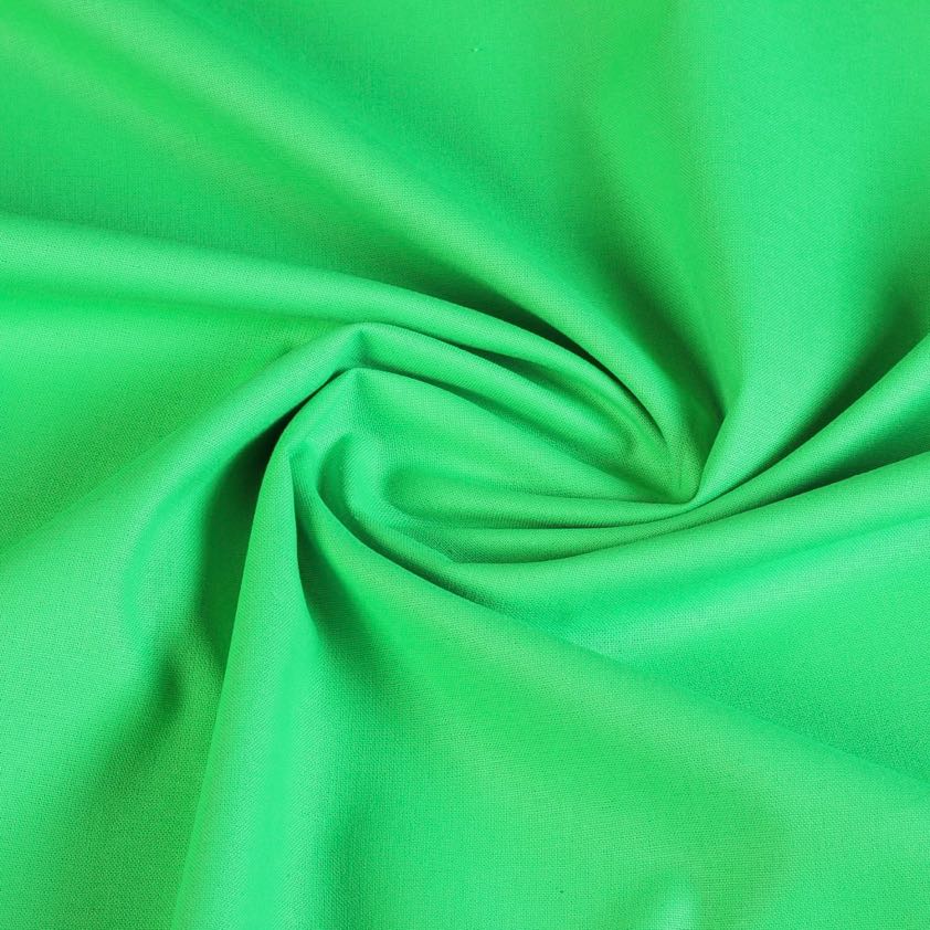 Tissu coton tissé vert clair