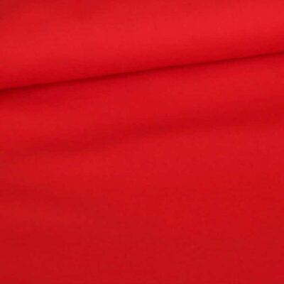 Tissu coton tissé rouge