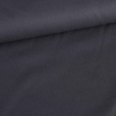 Tissu coton tissé anthracite