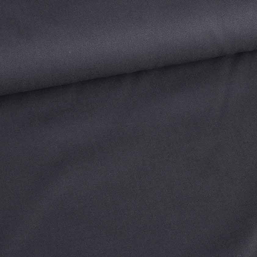 Tissu coton tissé anthracite