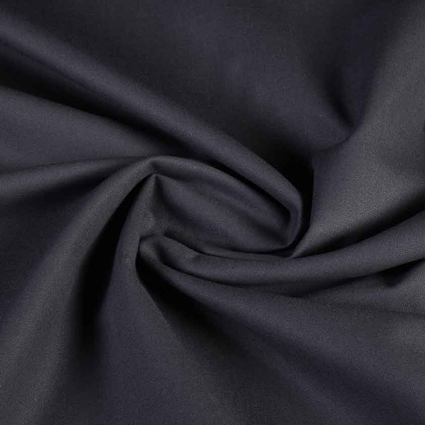 Tissu coton tissé anthracite