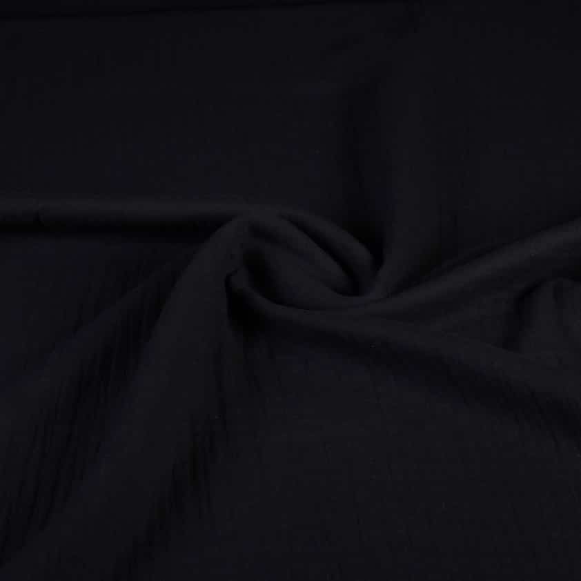 Tissu hydrophile coton bébé noir