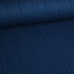 Kabel jacquard tricot petrol