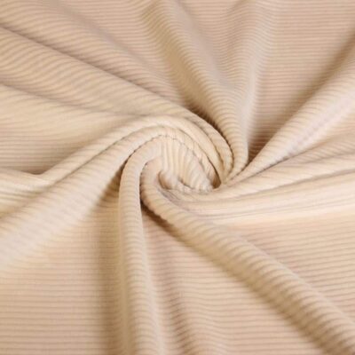 Tissu tricot Rib Cord Stretch beige